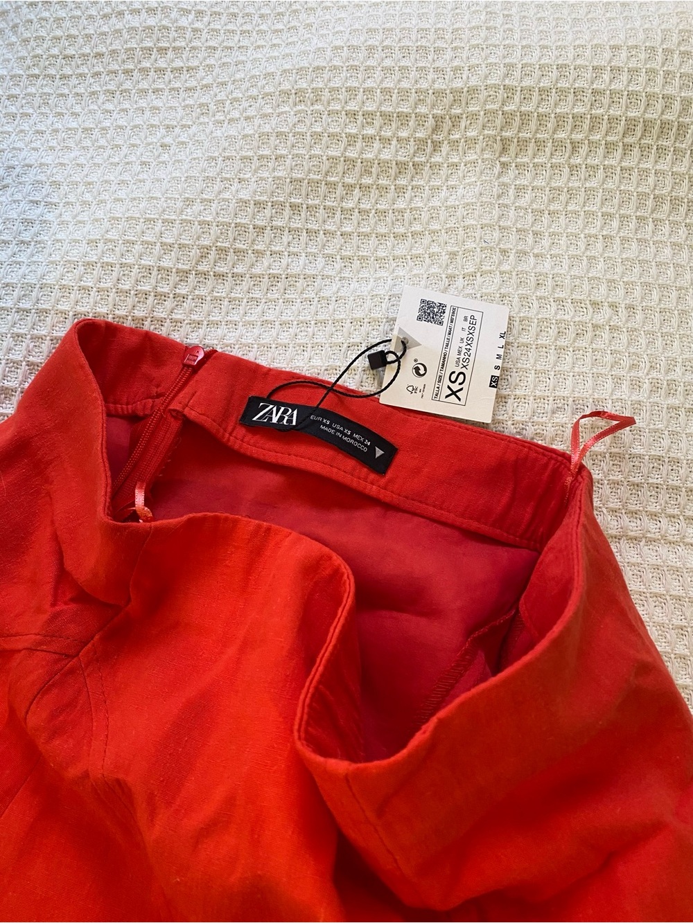 Red ZARA skirt